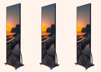 Poster LED Display With Wheels Pixel 2.5